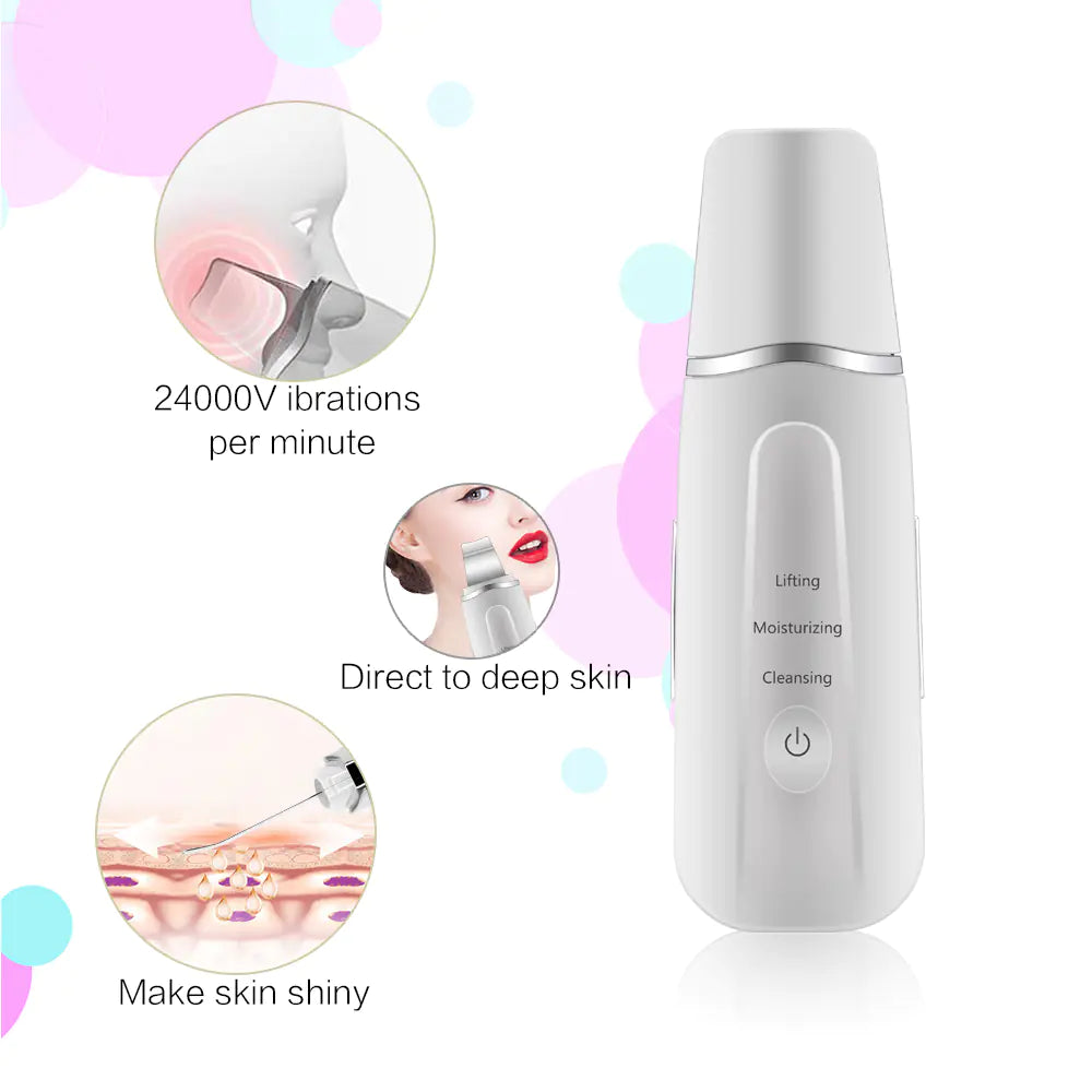 The GlowUp Pro: 4-in-1 Ultrasonic Facial Scrubber &amp; Deep Cleanser